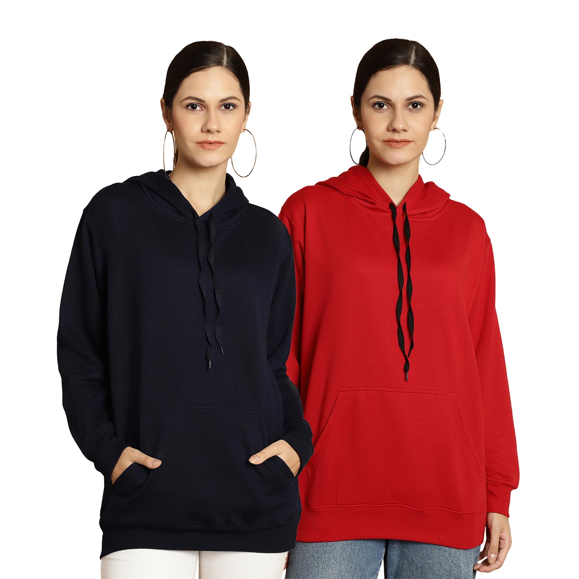 mack jonney Solid Hooded Cotton Fleece Sweatshirt for Women (Pack of 2)-MACK50949-picture-17
