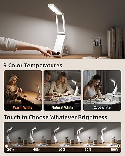 Miniatura 4 de EZVALO Lámpara para oficina hogar y lámpara con pilas 6000mah