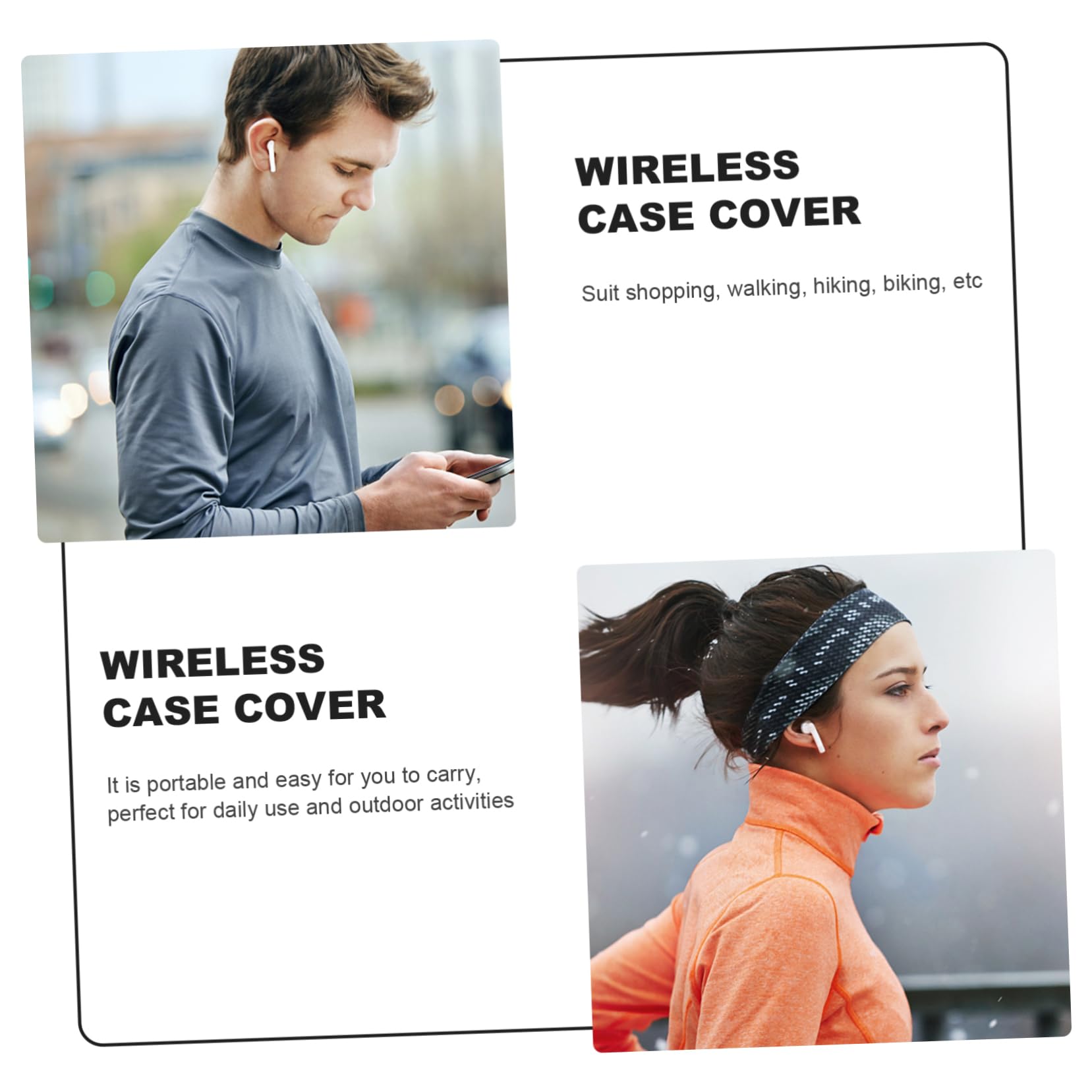 Angoily 3stücke Wood Wireless Earphone Schutzcase Für Robuster Schlagfester Und Kratzfester Kopfhörer- Gefertigt Braun Leicht Und Für Unterwegs