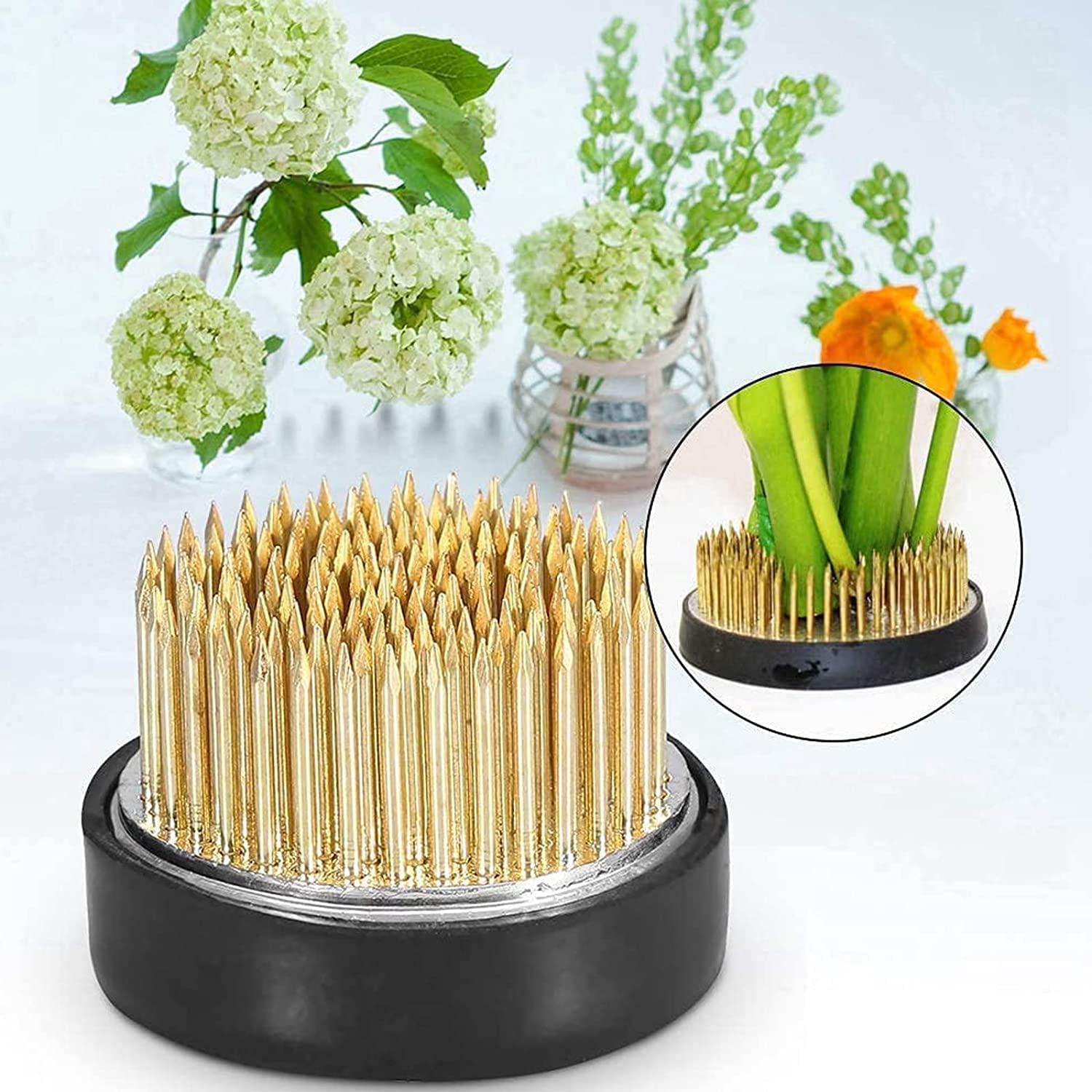 4 Rane Per Fiori In Acciaio Inossidabile - Supporto Per Composizioni Floreali Ikebana - Foto 5