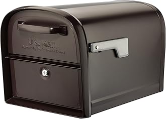 Architectural Mailboxes 6300RZ Oasis 360 Locking Parcel Mailbox with 2-Access Doors, X-Large, Rubbed Bronze