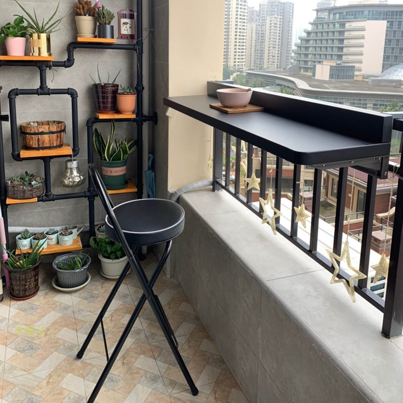 Taburete de bar plegable portátil de 66.0 cm/71.1 cm/76.2 cm, marco de acero al carbono, ideal para uso en isla de cocina y pub, silla plegable compacta para desayunar