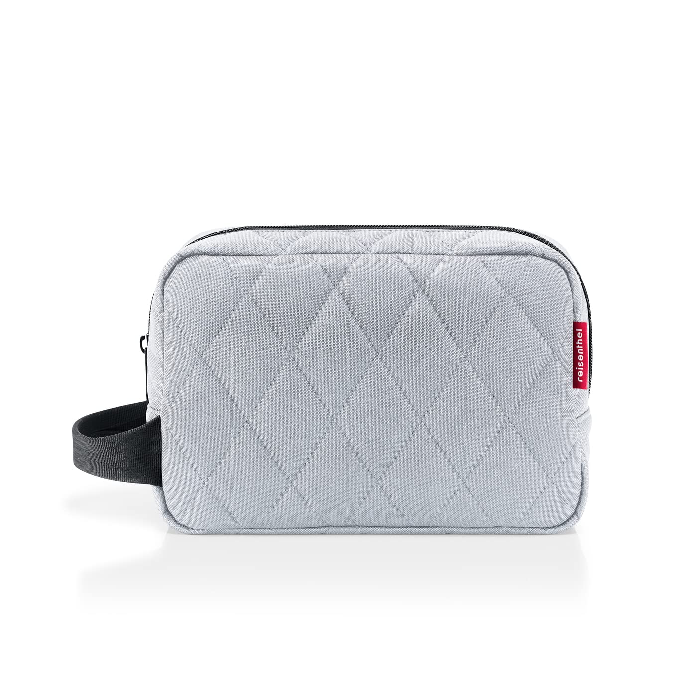 reisenthel cosmeticpouch M - Toiletry Bag for Cosmetics, Charging Cable and Personal Items, Rhombus Light Grey, M, Modern