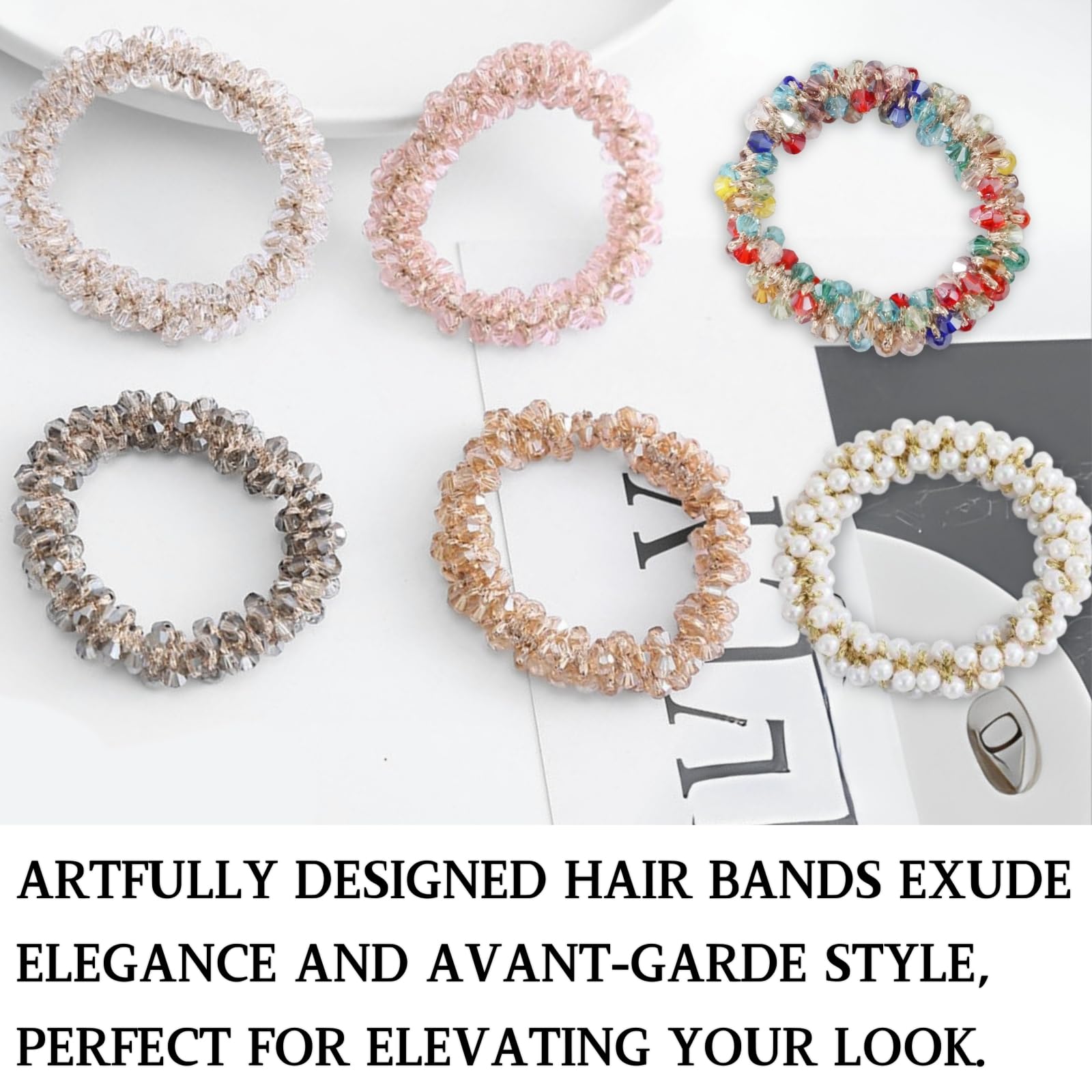 LUFFLOK 6 Pcs Hair Scrunchies, Holiday Accessories and Ponytail Holder, Hair Accessories for Women and Girls, Elastic Ties for Tying your Hair in Everyday Life (6 Pcs) - Image 4