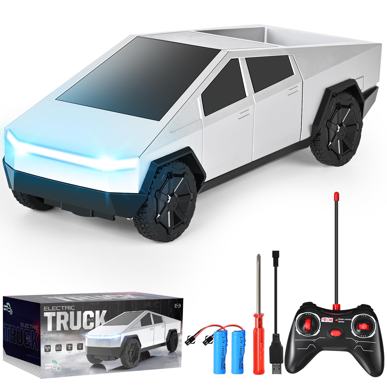 Layorslit Remote Control Car Toy, High Speed Remote Control Car with Light and Loadspace, 1:24 RC Car Toys, Electric Vehicle Toys for Kids, Gifts for Kids, Boys and Girls