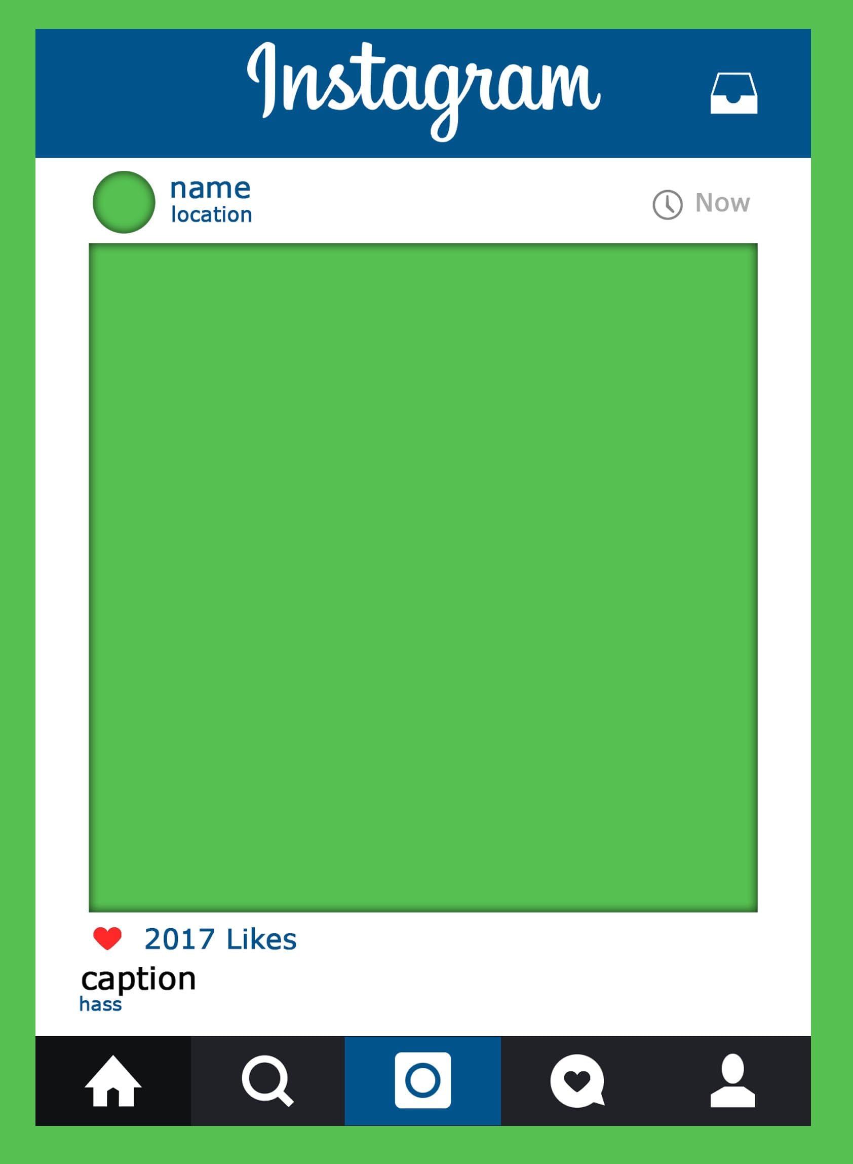 Instagram Selfie Photo Frame Board Party Cut Out Prop A1 (810mm x 594mm x 4mm)