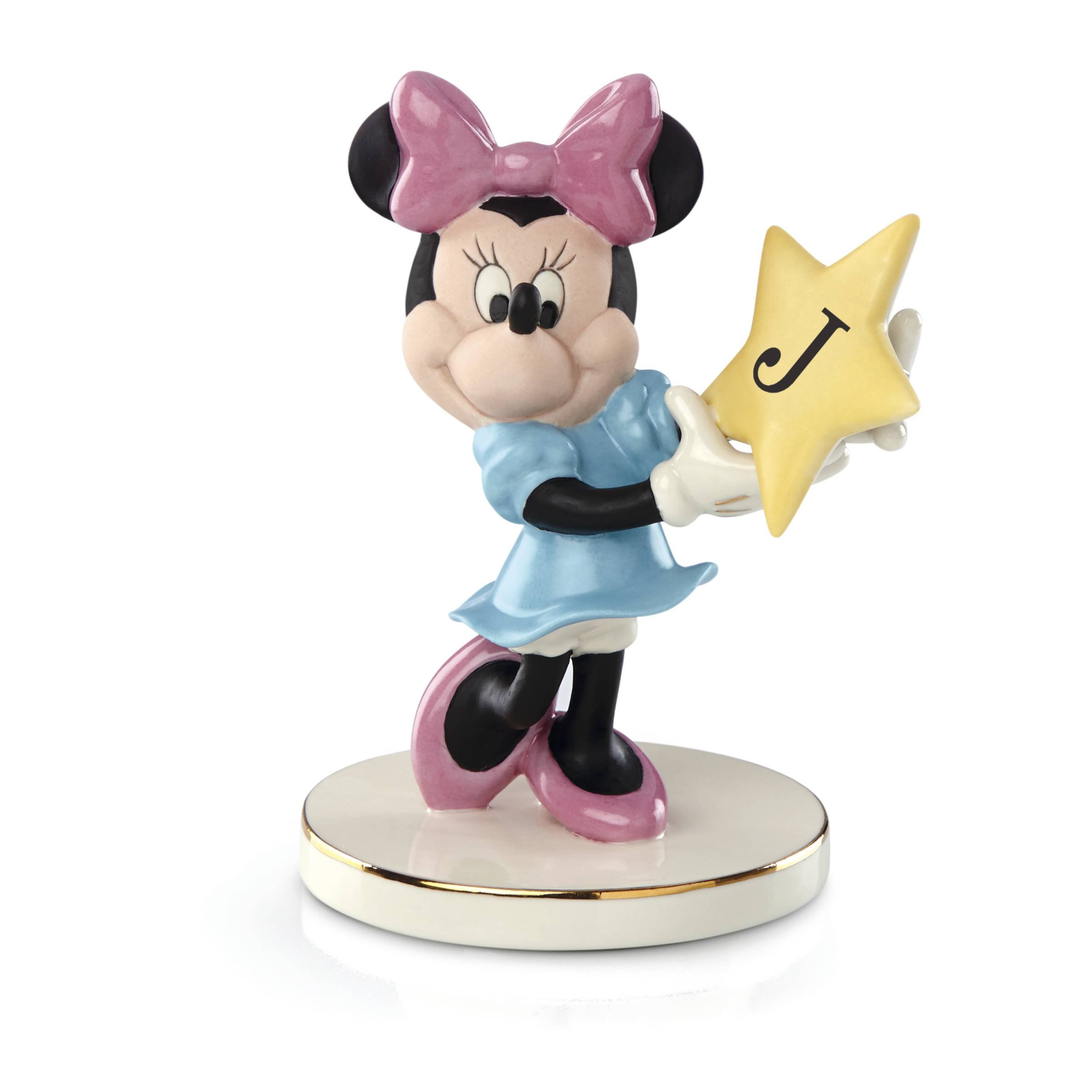 Lenox Letter J Disney's You’re A Shining Star, Minnie-J,