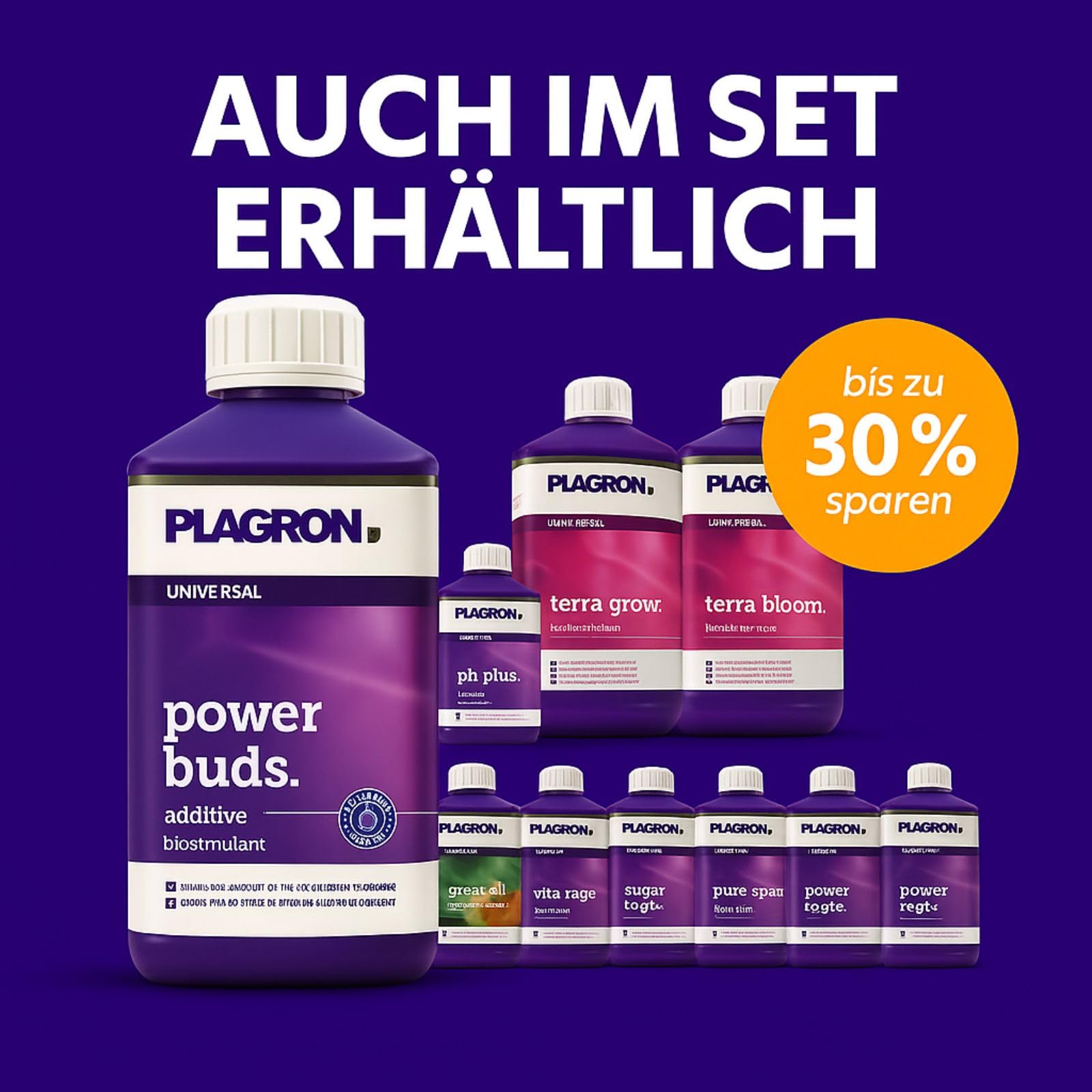 Weedness Plagron Power Buds 1 Liter - ph-senker Dünger Pflanzen Grow Anbau Indoor Down Granulat Tomaten Rasen Orchideen