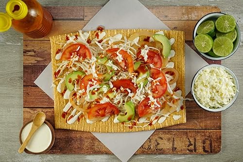 Vista 3 de Turinos Duritos (Duros) - Gránulos de trigo mexicano, tamaño grande, 10 x 10 pulgadas, caja de 1 libra, Chicharron de Harina