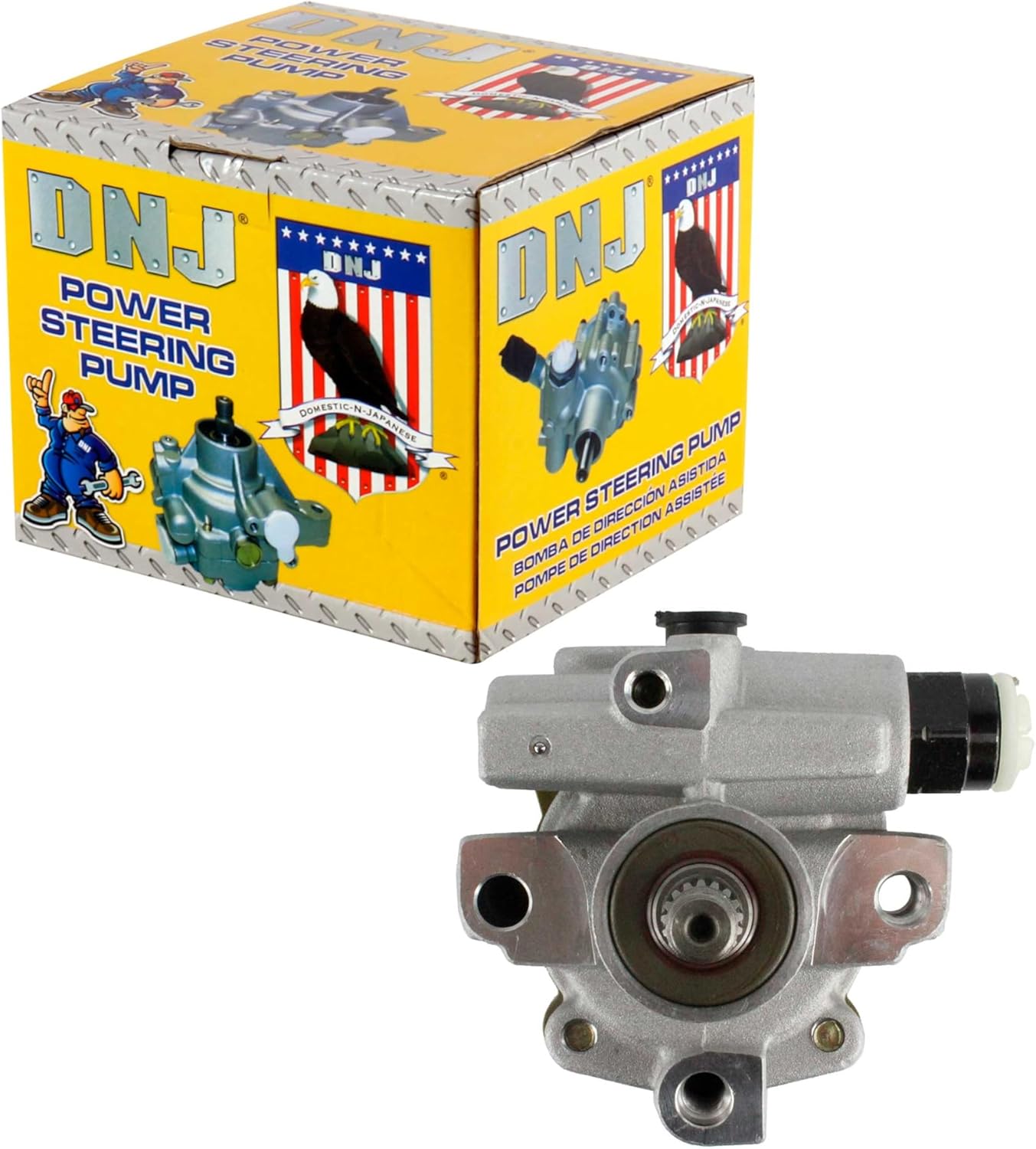 DNJ PSP1113 New Power Steering Pump for 1995-2004 Toyota 4Runner Tacoma 3.4L V6 24V DOHC 3378cc