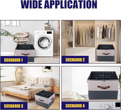 Miniatura 6 de Organizador de zapatos para armario, caja de zapatos, contenedores de almacenamiento grandes para zapatos, se adapta a 16 pares, contenedores de