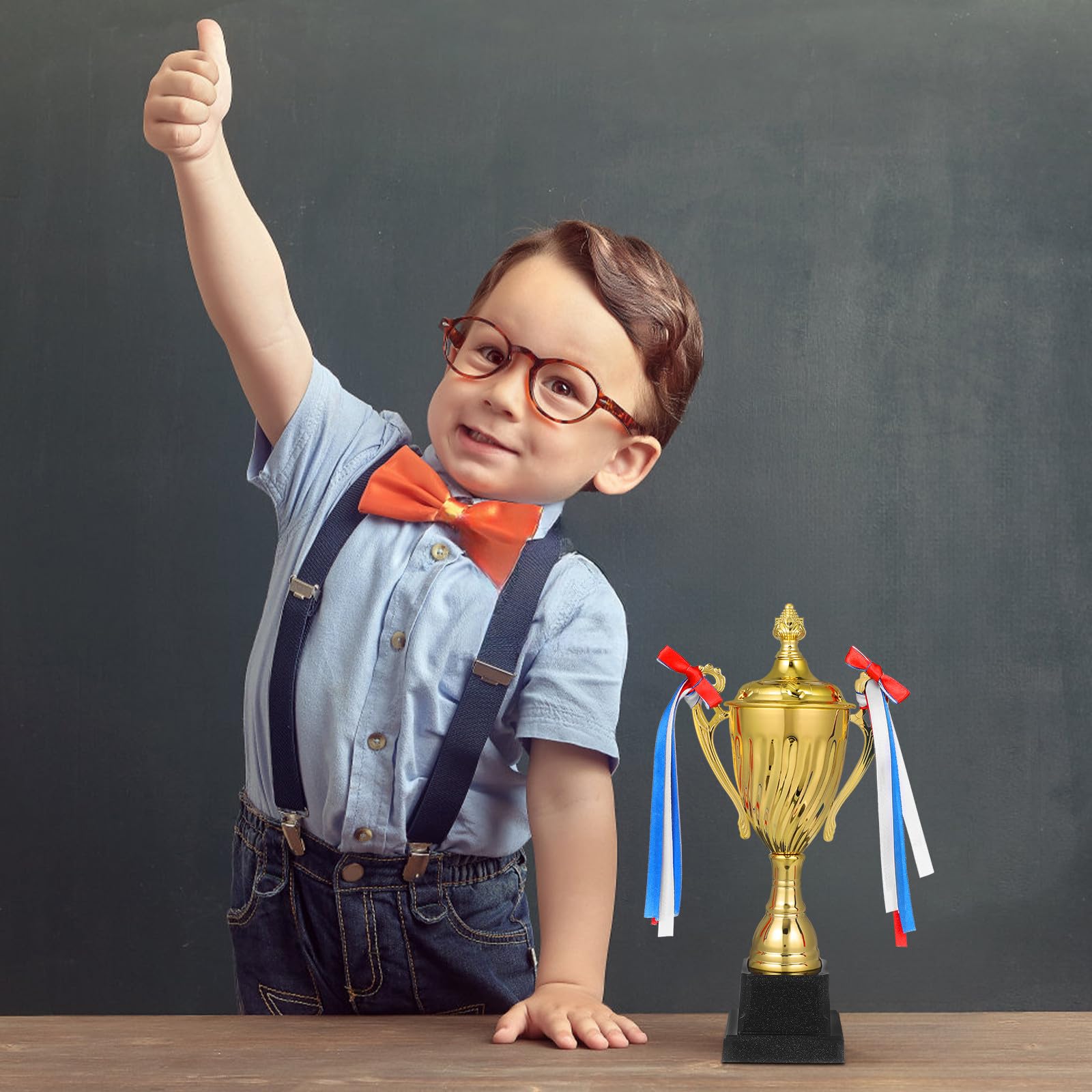 Trofeo Metálico Dorado de Competición, Premio Grande para Campeón