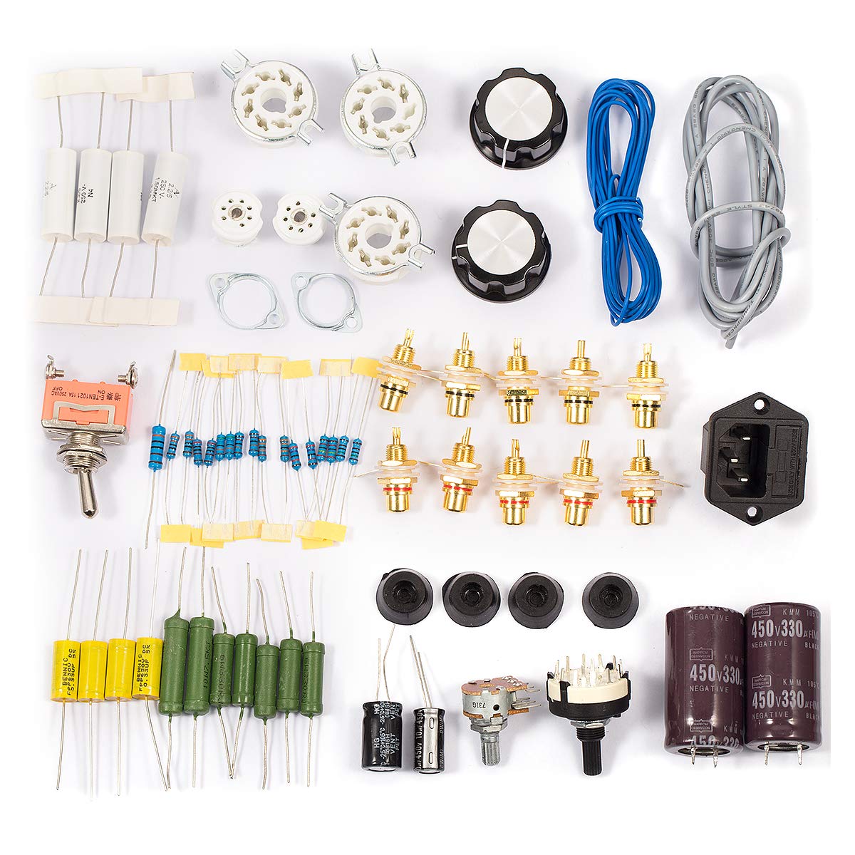 Nobsound Przedwzmacniacz HiFi Klasa A Tuba Przedwzmacniacz 6J4 & 6P6P Przedwzmacniacz Stereo Zestaw DIY