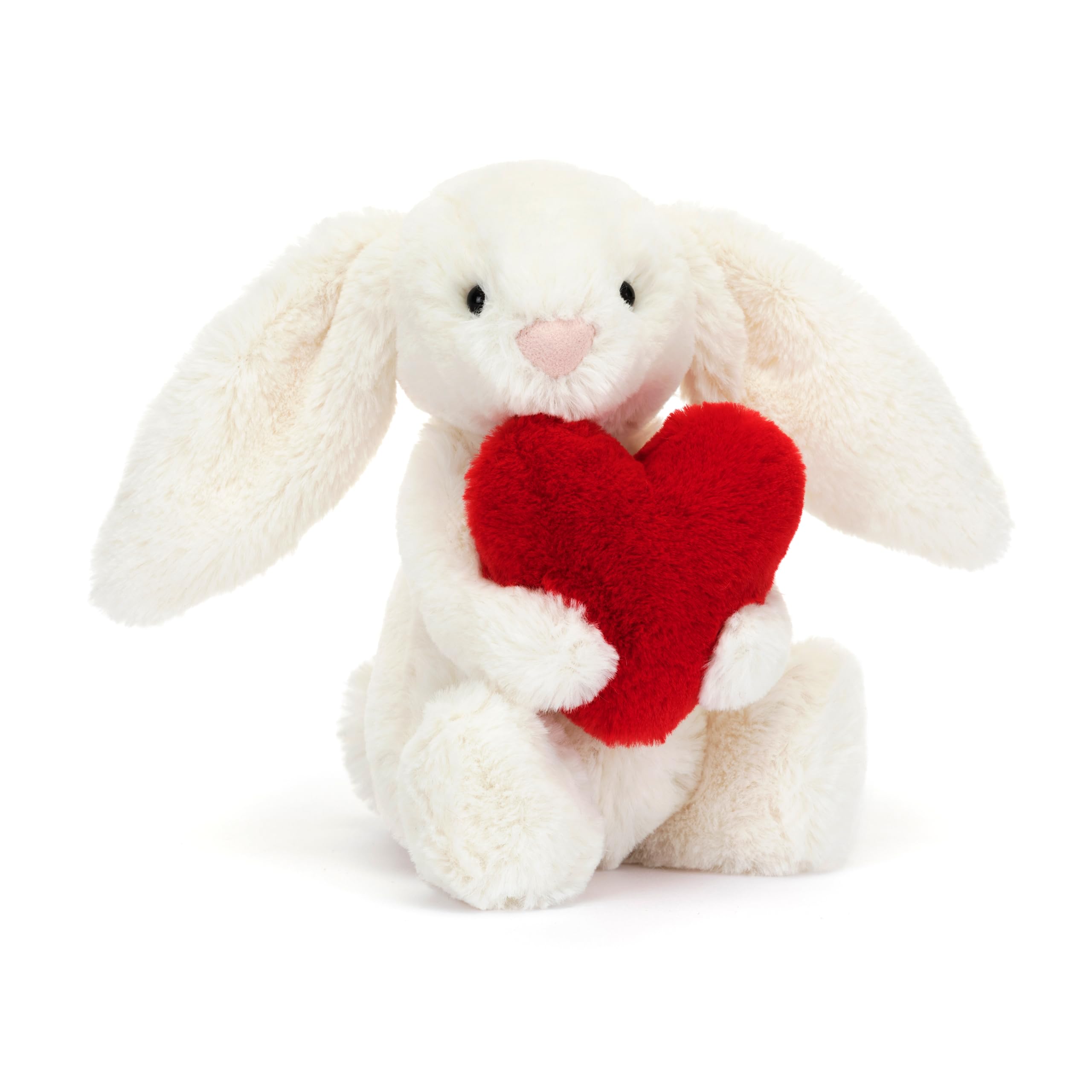 Jellycat Bashful Red Love Heart Bunny Stuffed Animal, Small 7 inches - Rabbit & Bunny Plush Toy - Classic Children's Gift - Valentine's Day Gift