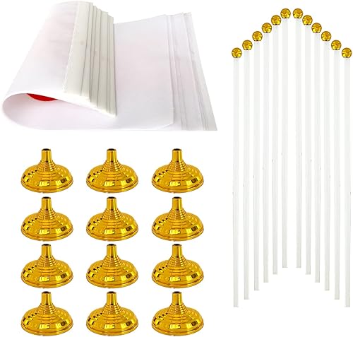 Miniatura 102 de WXTWK Paquete de 12 banderas argentinas de escritorio con base de soporte, decoración de celebración para eventos y eventos