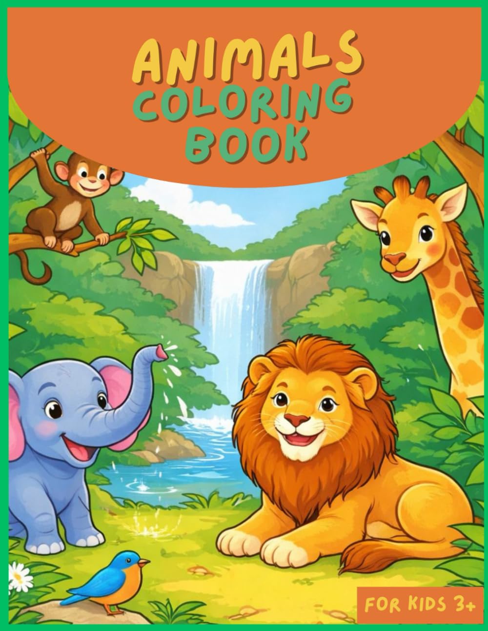 My First Animal Coloring book: 30 Relaxing and easy coloring pages for children