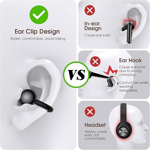 Miniatura 3 de Livikey Auriculares Bluetooth, IPX7 impermeables a prueba de sudor y batería de 12 horas de duración, auriculares inalámbricos en la oreja con