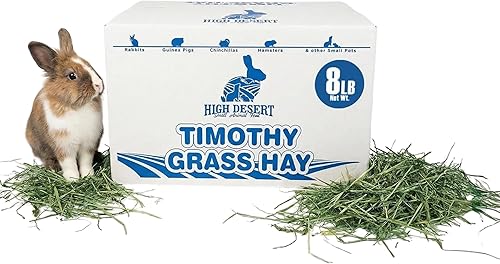 High Desert Heno de hierba Timothy de segundo corte para conejos, cobayas, chinchillas y mascotas pequeñas, heno natural empaquetado a mano de alta