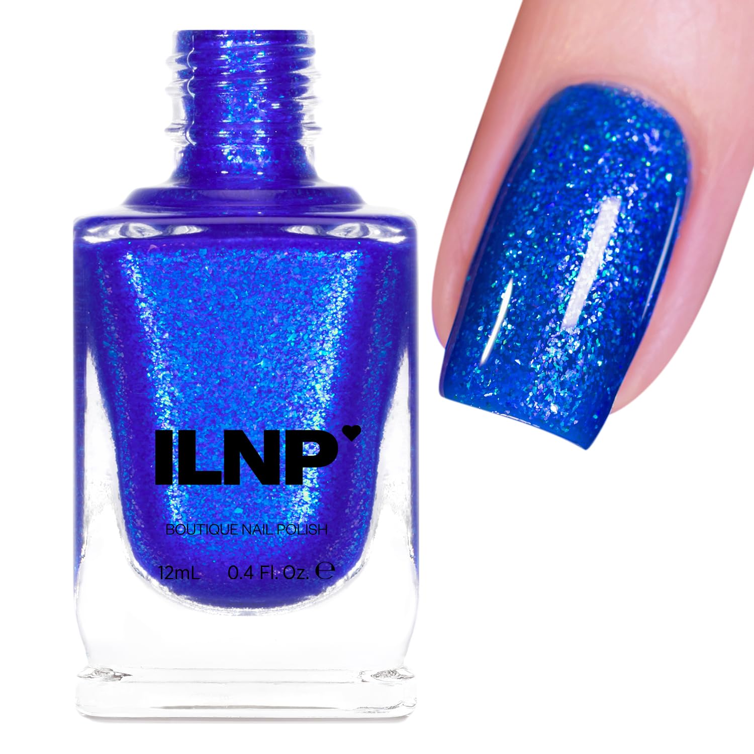ILNP Sea Glass - Deep Cobalt Blue Shimmer Nail Polish