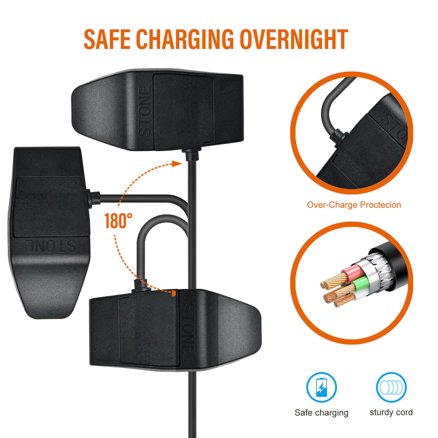 for Garmin TT15 T5 Charger Replacement Dog Barking Charging Clip Bark Collar Cable Cord