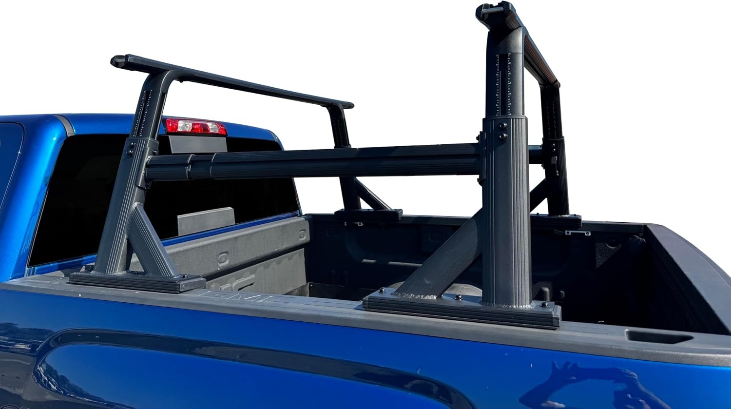 Black Horse Spike Adjustable Bed Rack Black Compatible with 2005-2024 Sierra and Silverado 1500-2500 HD-3500 HD-F-150-F-250-F-350-F-450-F-550 SD-Dodge Ram 1500-Toyota Tundra-Nissan Titan-WHEN1B