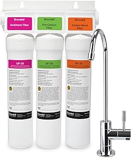 Brondell Coral UC300 Under Sink Water Filtration System – Reduces PFAS...