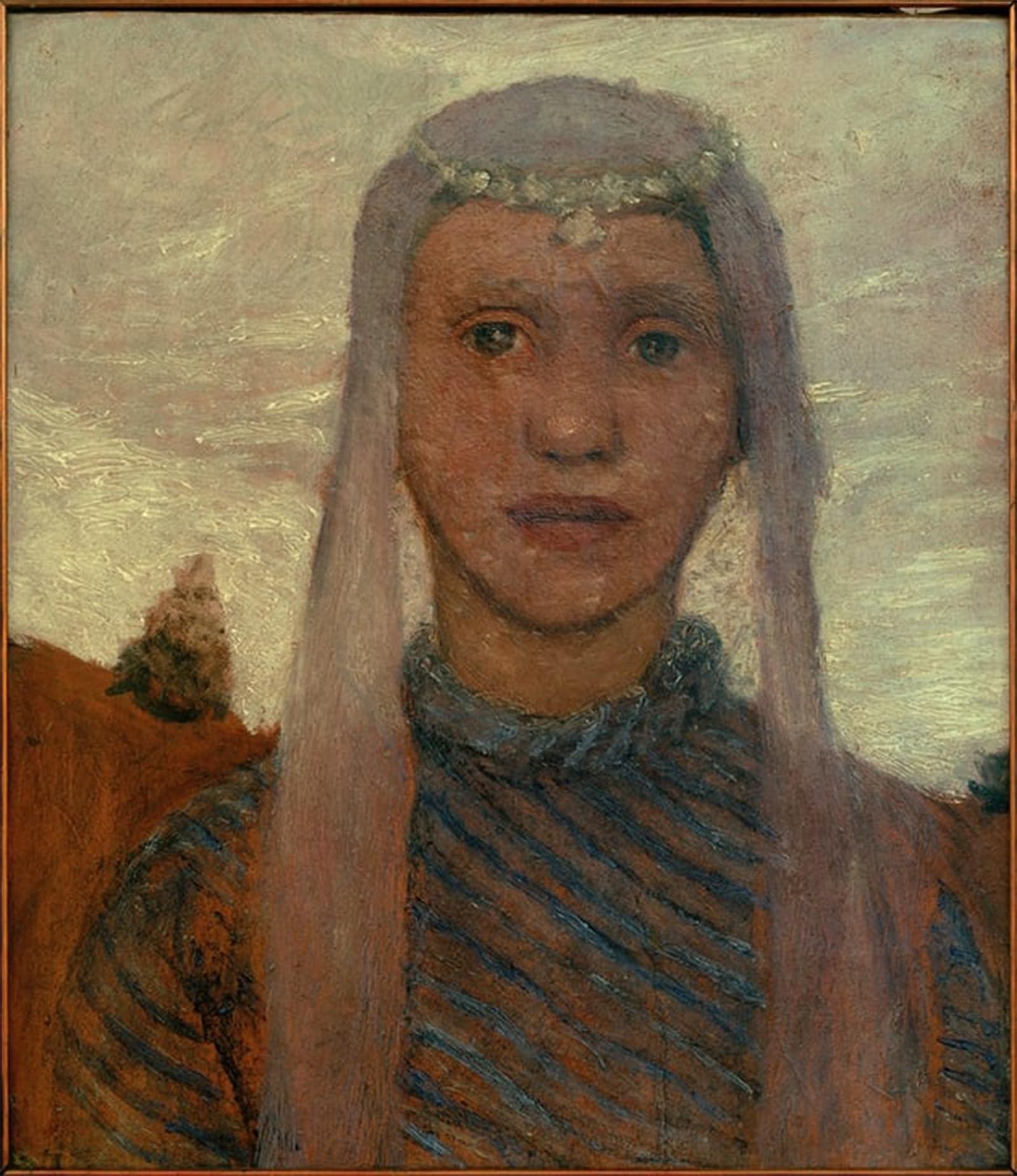 POSTERIIk Famous Animal Posters Vintage Picture Girl with Veil by Paula Modersohn Becker Modern Wall Decor for Home Decor 60x90cm