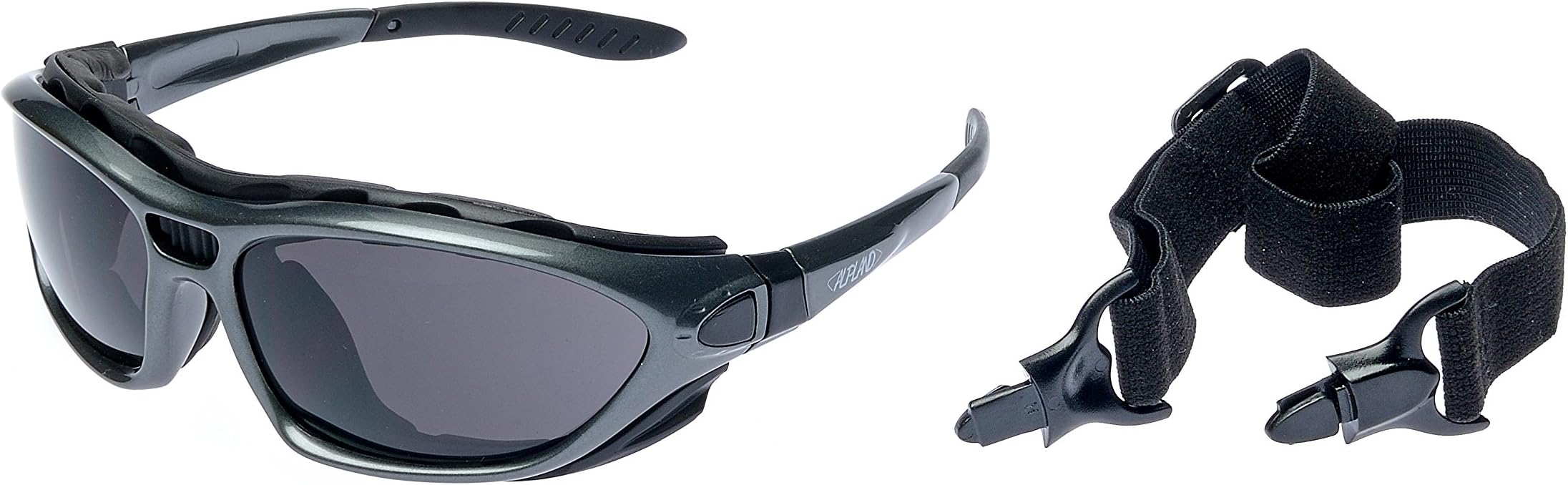 Alpland Sports Glasses for Glacier Climbing Cycling Triathlon Includes Soft Bag Strap Arms