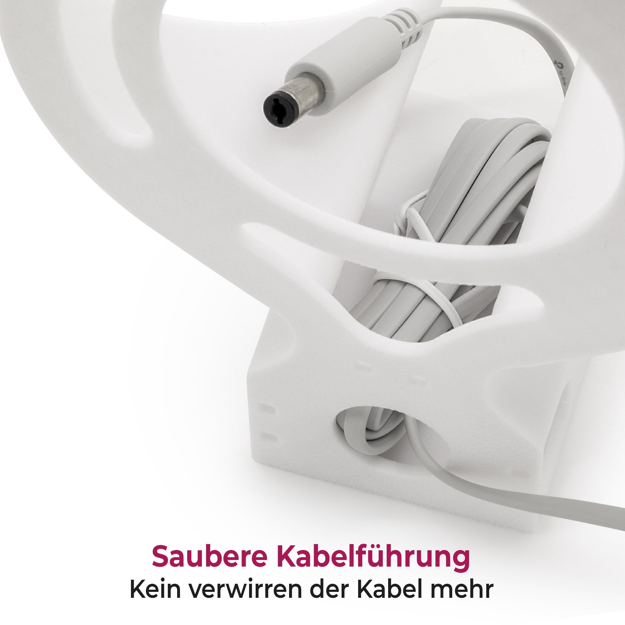 Wandhalterung passend für TP-Link Deco BE65 Wi-Fi 7 Mesh WLAN BE9300 3 Stück | Robuste Halterung mit Kabelmanagement & Luftzirkulation | Wandmontage-Set inklusive Dübel & Schrauben