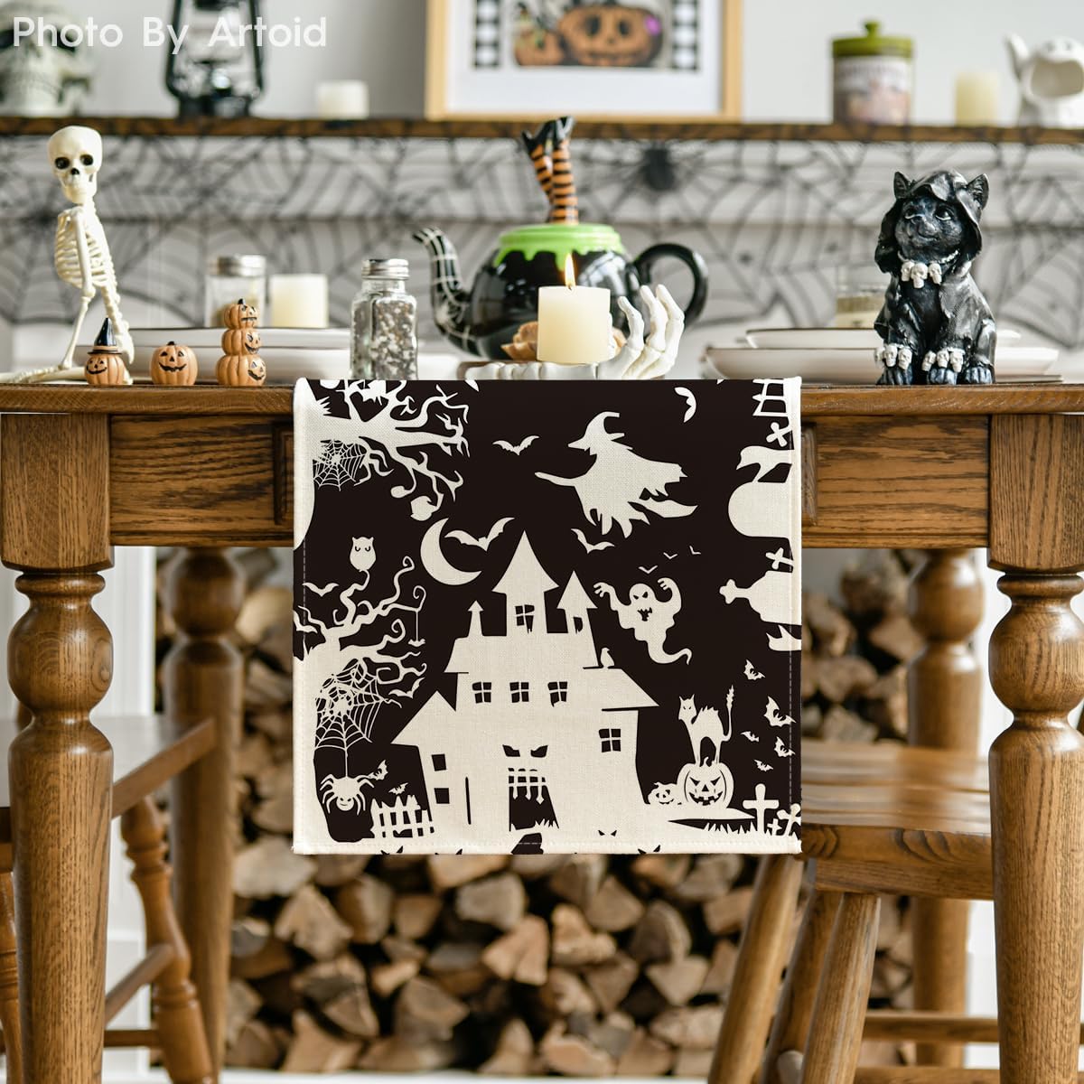Artoid Mode 210 GSM Halloween Table Runner Home Party Decor 13x72 Inch