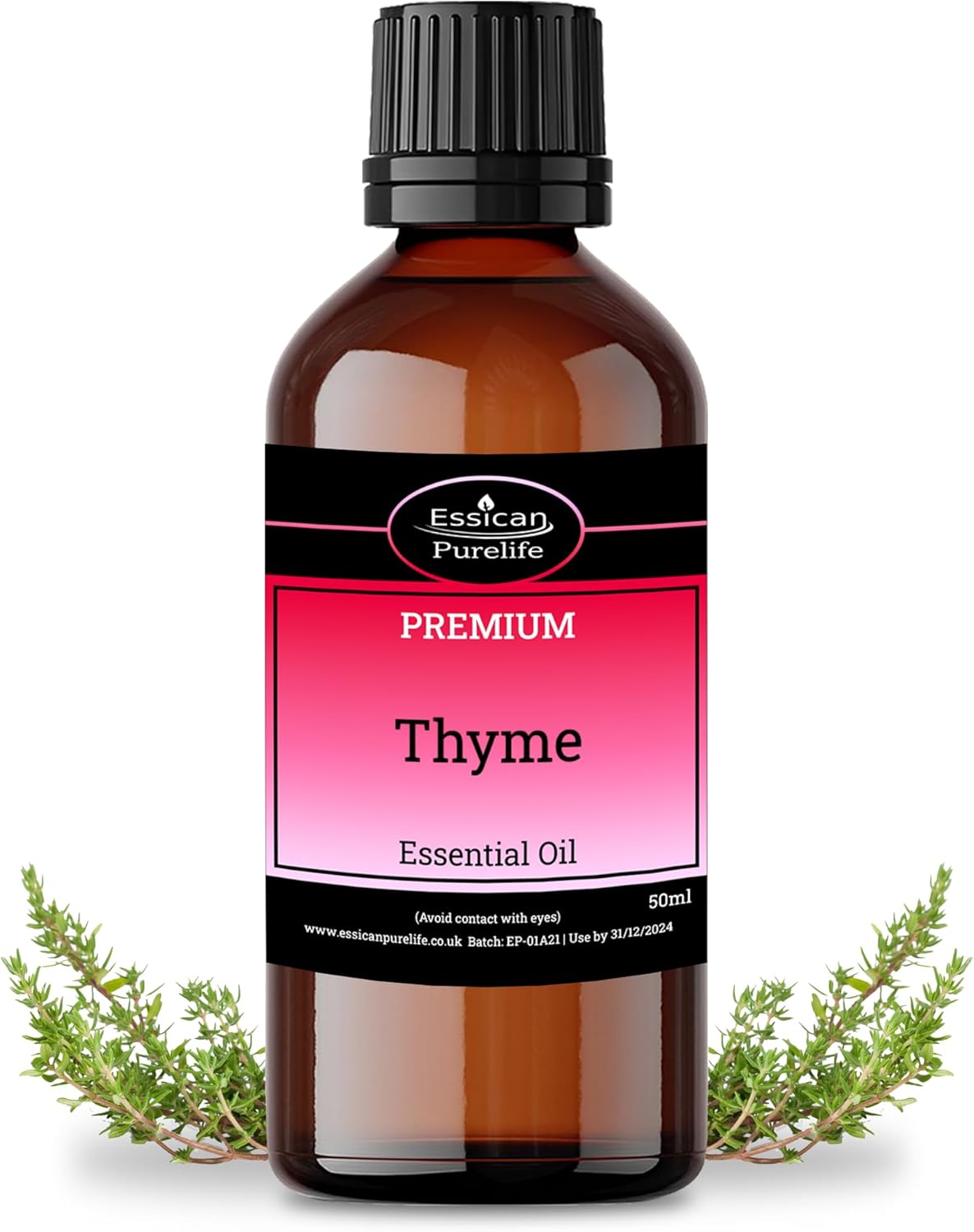 Thyme Essential Oil 50ml, 100 Pure Oil Therapeutic Grade Hair Oil