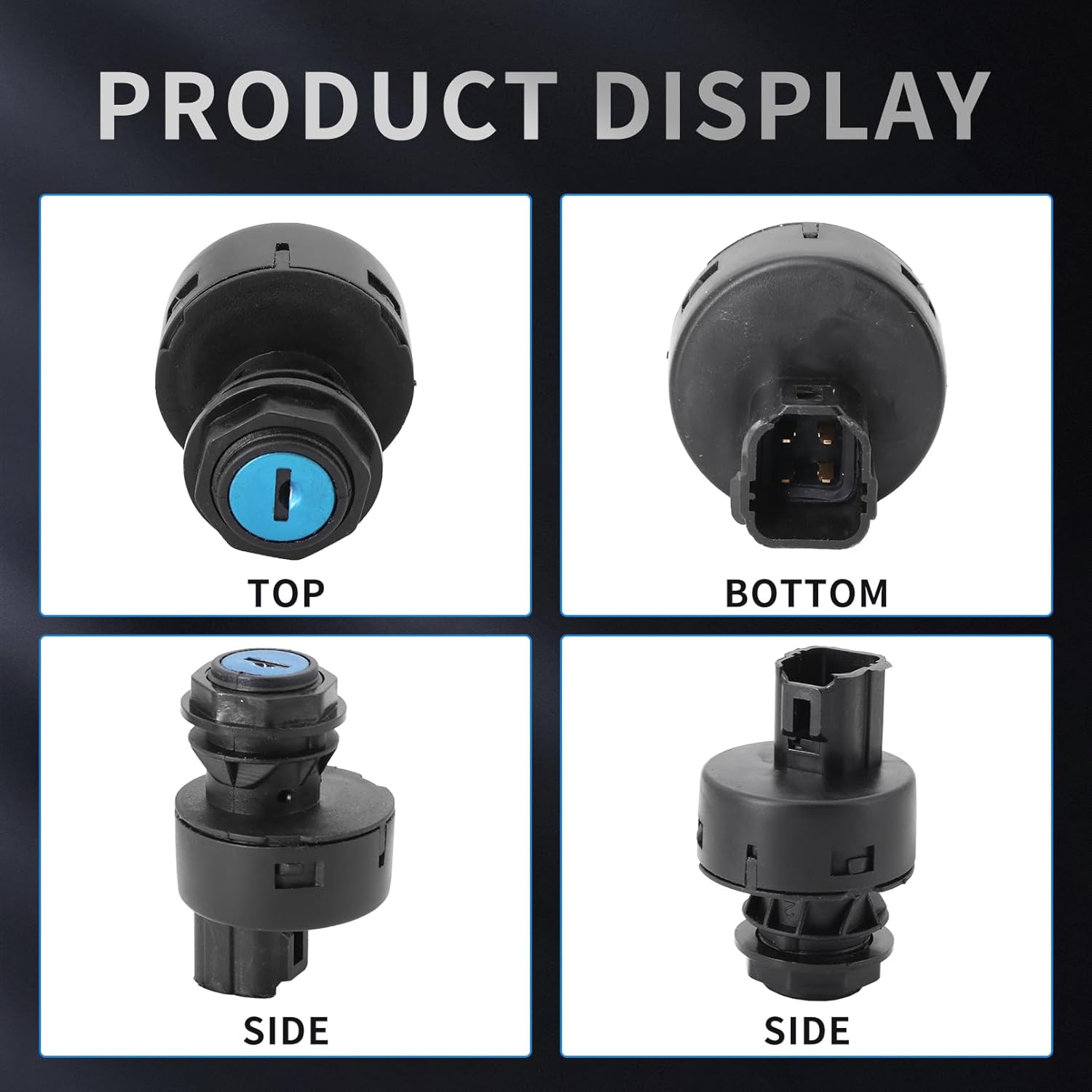 Dokili Starter Ignition Switch JW1-H2510-00 JU2-H2510-10 JU2-H2510-20 for Yamaha G22 G29 Drive 2 Electric & Gas Golf Cart with Keys