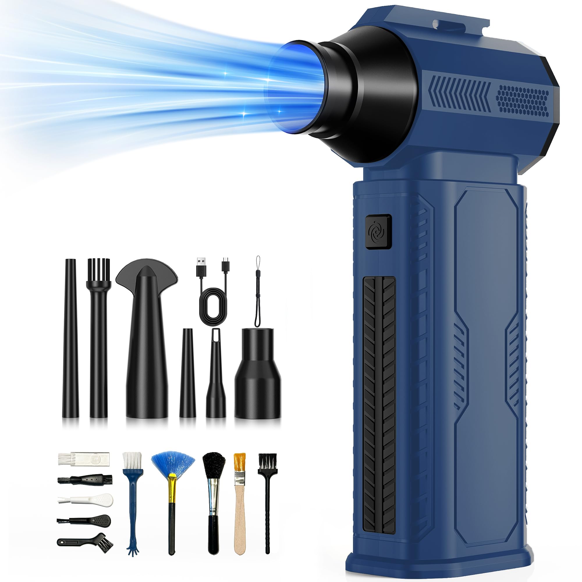 Compressed Air Duster, 130,000RPM Ultra-Powerful Electric Air Duster