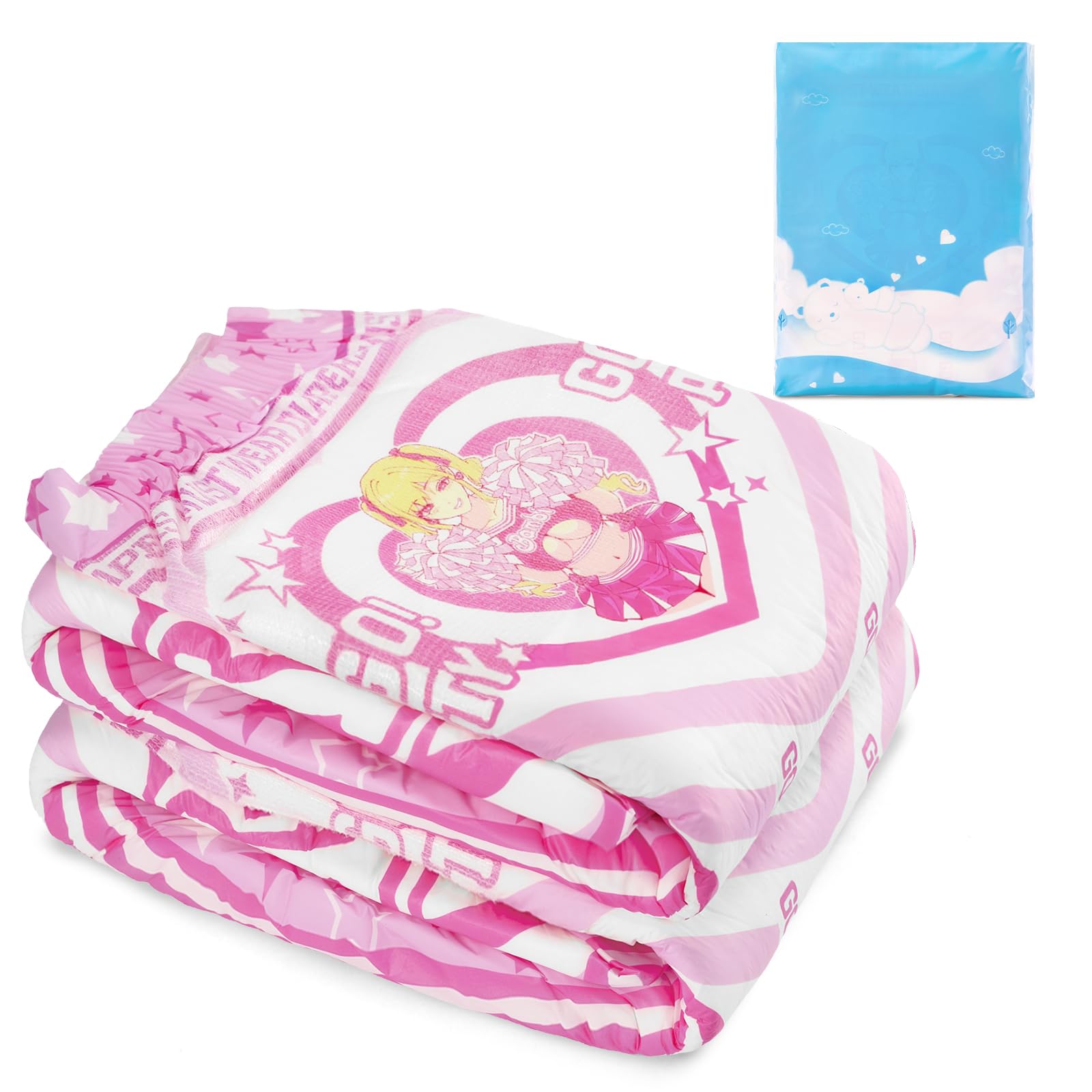 LittleForBig Adult Printed Diaper 2 Pieces Sample - Baby in Training