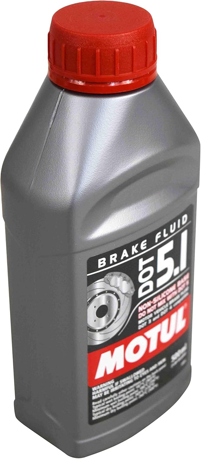 Motul 100951-12 DOT 5.1 Non-Silicone Brake Fluid, (Case of 12)