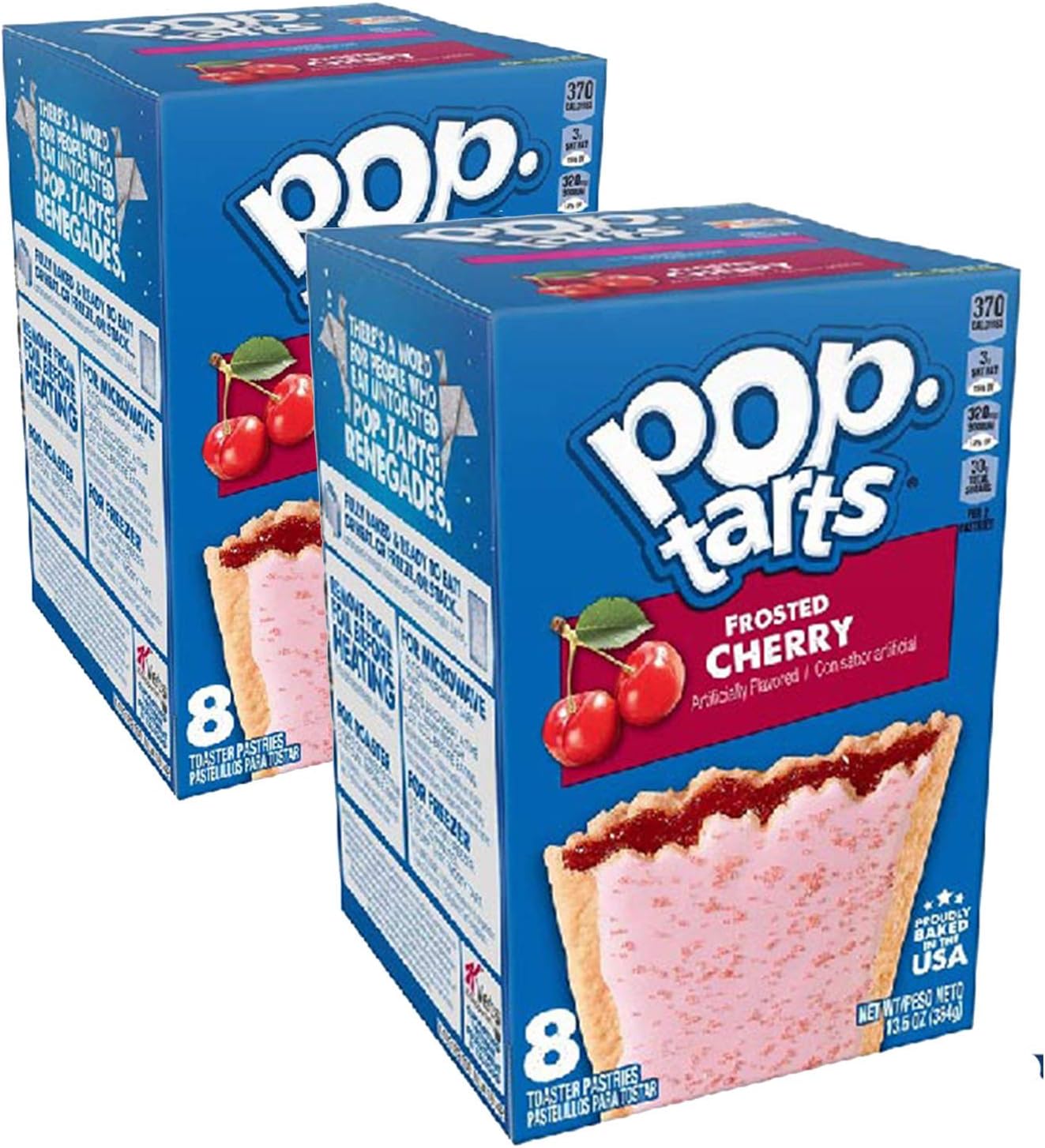 Pop Tarts Frosted Cherry, 2 x 384 g