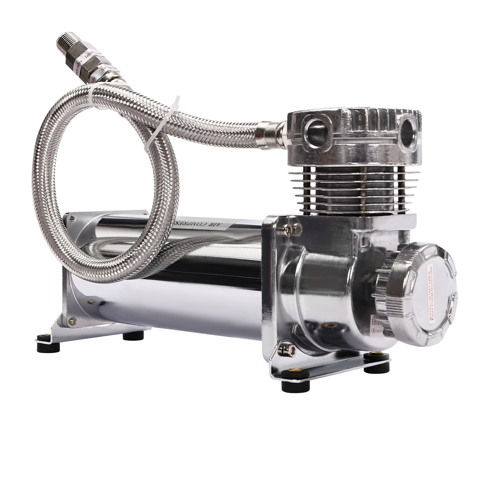 Compresor de suspensión neumática, kit de compresor de aire de 200 psi, compresor de alto rendimiento, adecuado para bocinas de automóviles, sistemas de suspensión neumática, herramientas neumáticas,