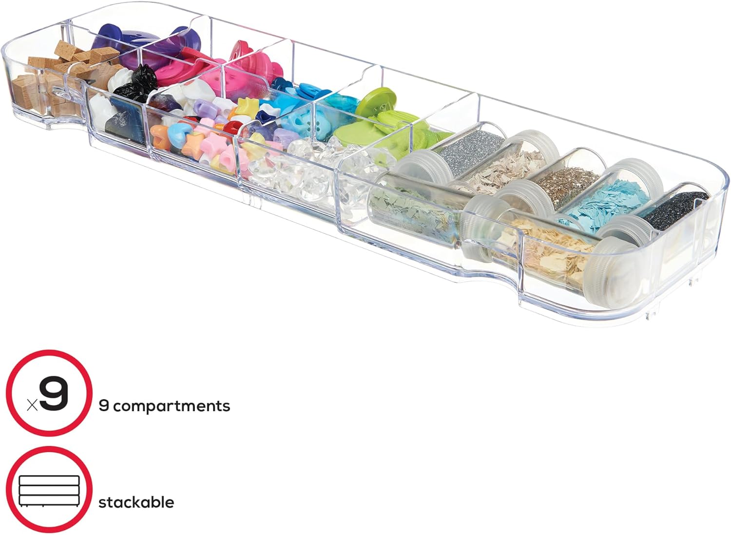 deflecto Caddy Storage Tray, None