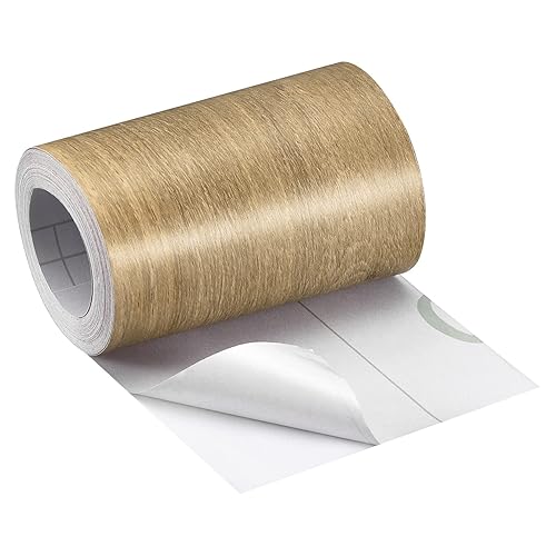 Miniatura 7 de uxcell Cinta de grano de madera, 3.94 pulgadas x 16.41 pies, adhesivo de papel de pared autoadhesivo para pared, esquina, mesa, puerta, sofá,