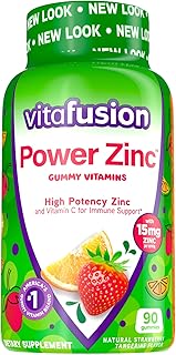 Vitafusion Power Zinc Gummy Vitamins, Strawberry Tangerine, 90 Count