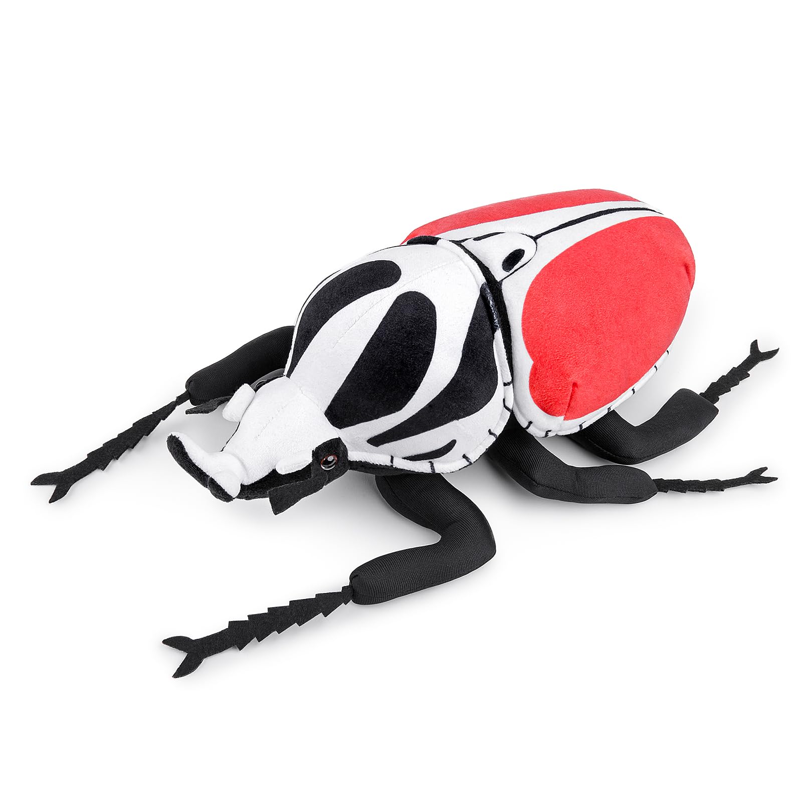 lilizzhoumax Simulation Red flower beetle Plush Toy 10” Cute Realistic Stuffed Animal Wild Red beetle Insect Toy Super Soft beetle Plush Home Decoration Toy Gift for Friends and Kids