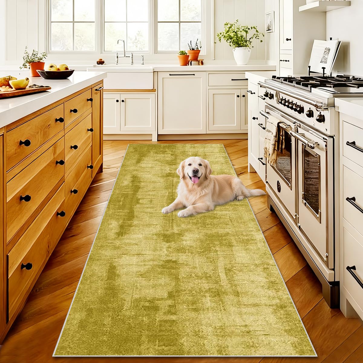 Ayhsmnou Yellow Carpet Runners For Hallways Runner Rugs For Hallway Kitchen Runner Mat Large Door Mat Indoor Non-Slip Washable Rug Long Corridor Kitchen Bedroom Living Room Hallway Mats 70 X 280Cm