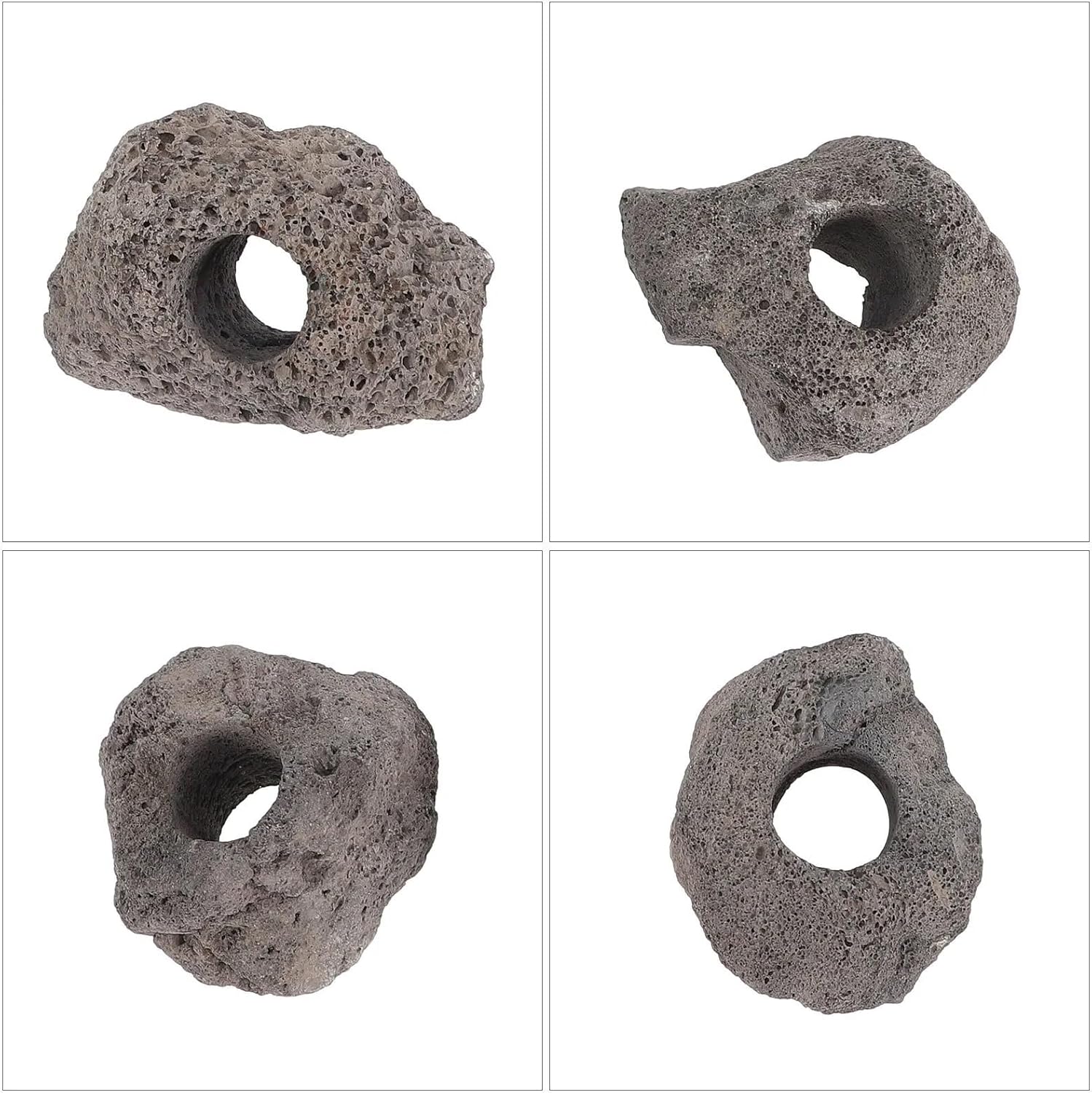 Aquarium Plant Weights 10Pcs Fish Tank Volcanic Rock Decor Aquarium Plant Fixer Stone Natural Style Heavy Duty Ornament for Design for Fish Tank Substrate Planting