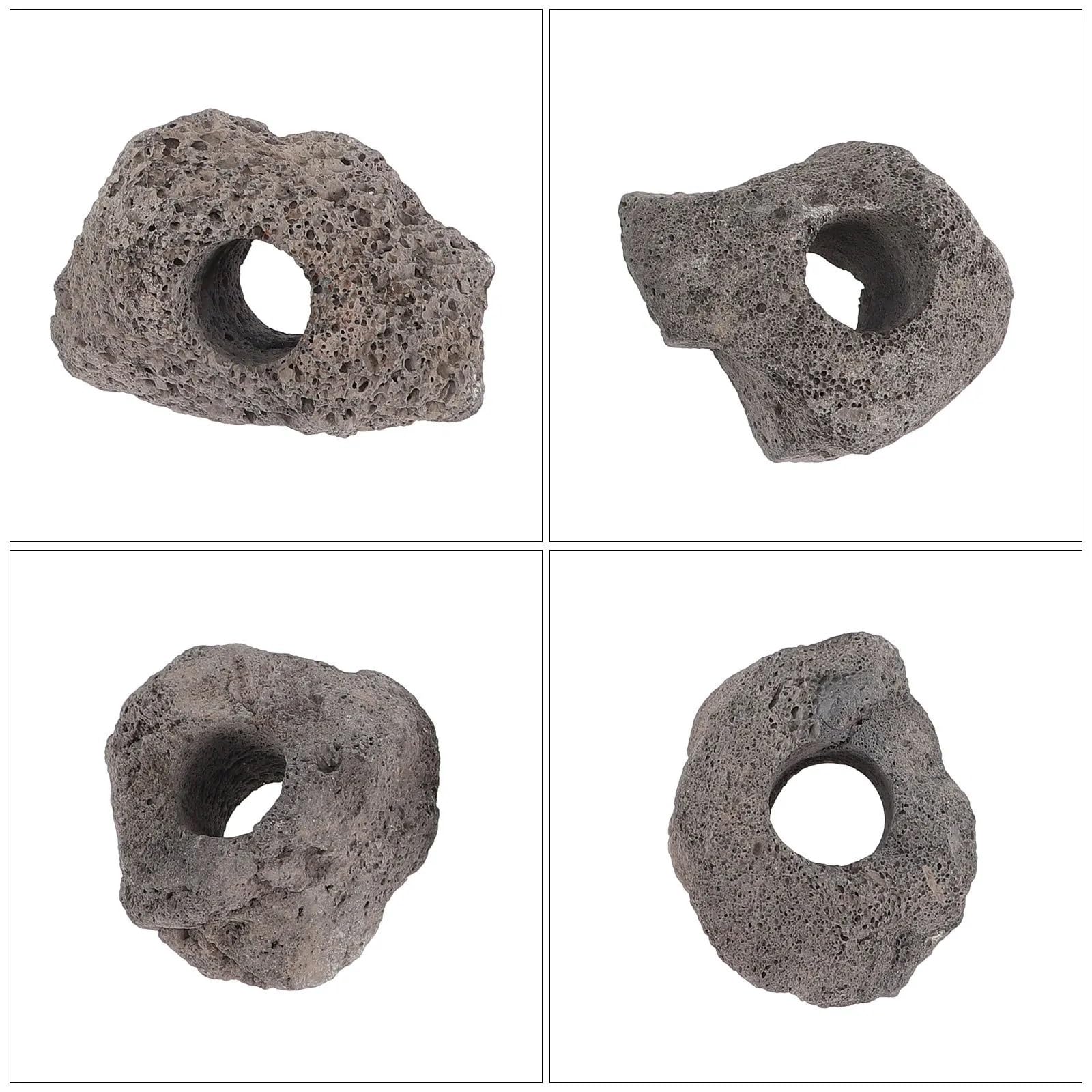 Lot de 10 pierres volcaniques décoratives pour aquarium Style naturel