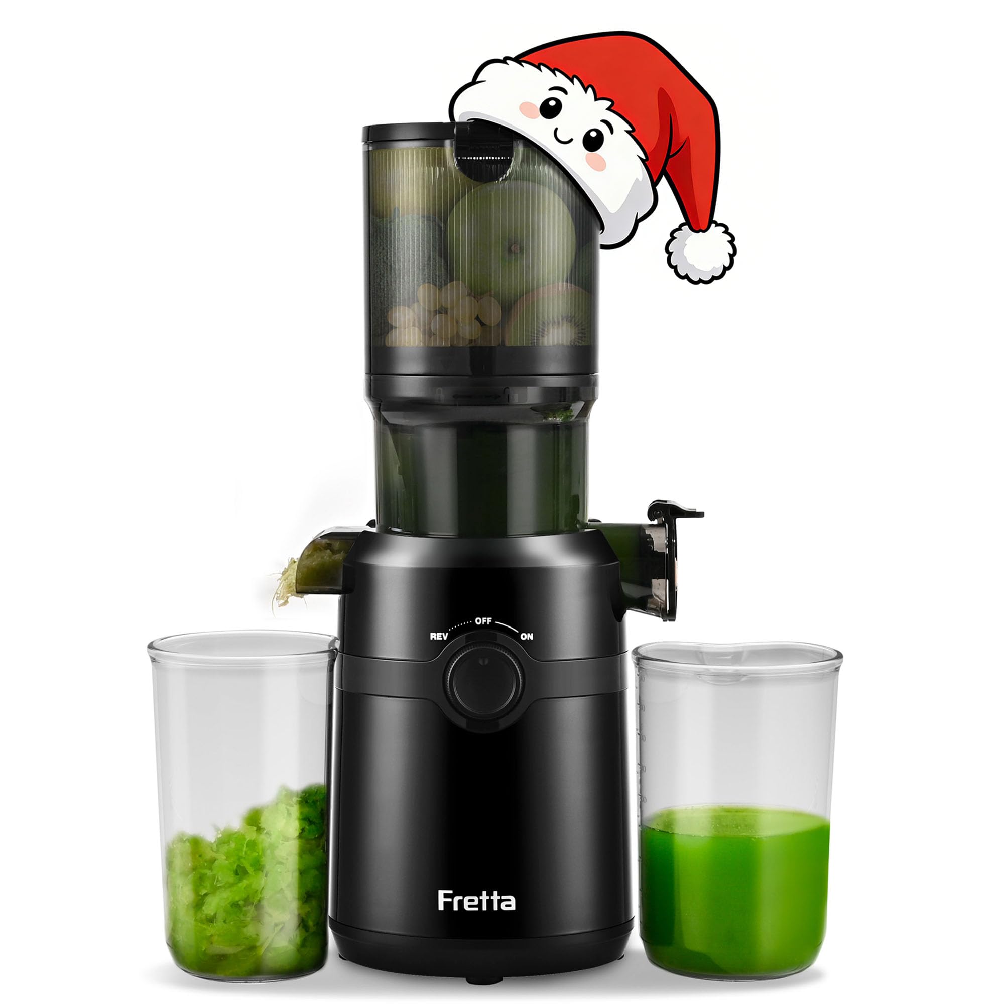 Fretta ジューサー 10.8cm広い投入口 1L大容量 スロージューサー Amazon.co.jp: Fretta ジューサー 10.8cm広い投入口 1L大容量 スロー