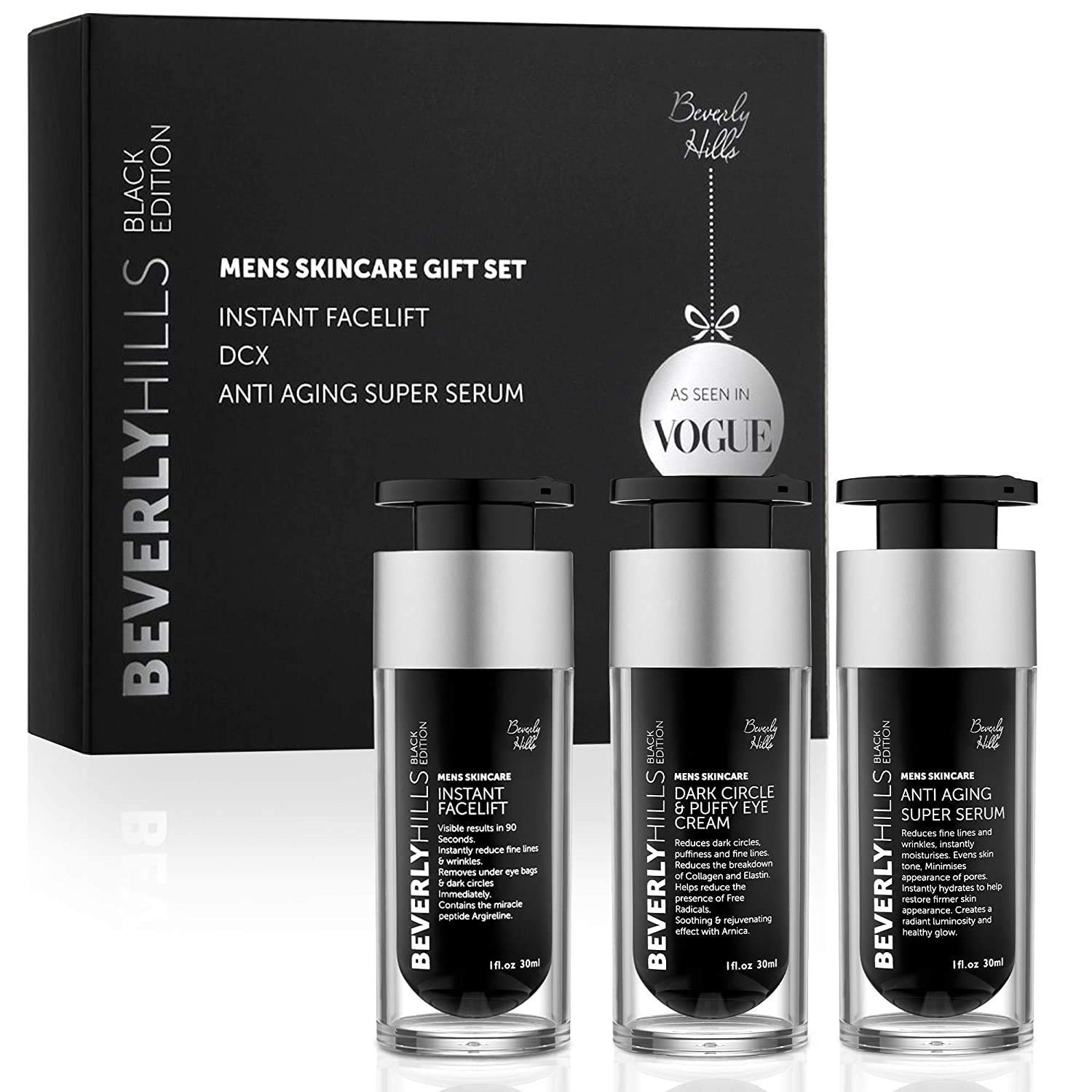 Skin Care Gift Set for Men or Women - Instant Facelift, Dark Circle and Puffy Eye Cream, Anti Ageing Face Super Serum