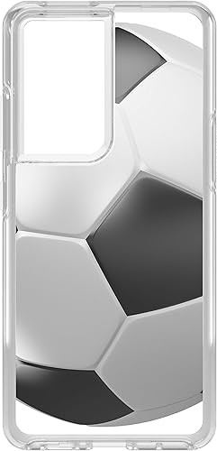 DistinctInk Clear Shockproof Hybrid Case for Samsung Galaxy S21 Ultra (6.8" Screen) - TPU Bumper, Acrylic Back, Tempered Glass Screen Protector - DistinctInk Clear Shockproof Hybrid Case for Samsung Galaxy S21 Ultra (6.8" Screen) - TPU Bumper, Acrylic Back, Tempered Glass Screen Protector -