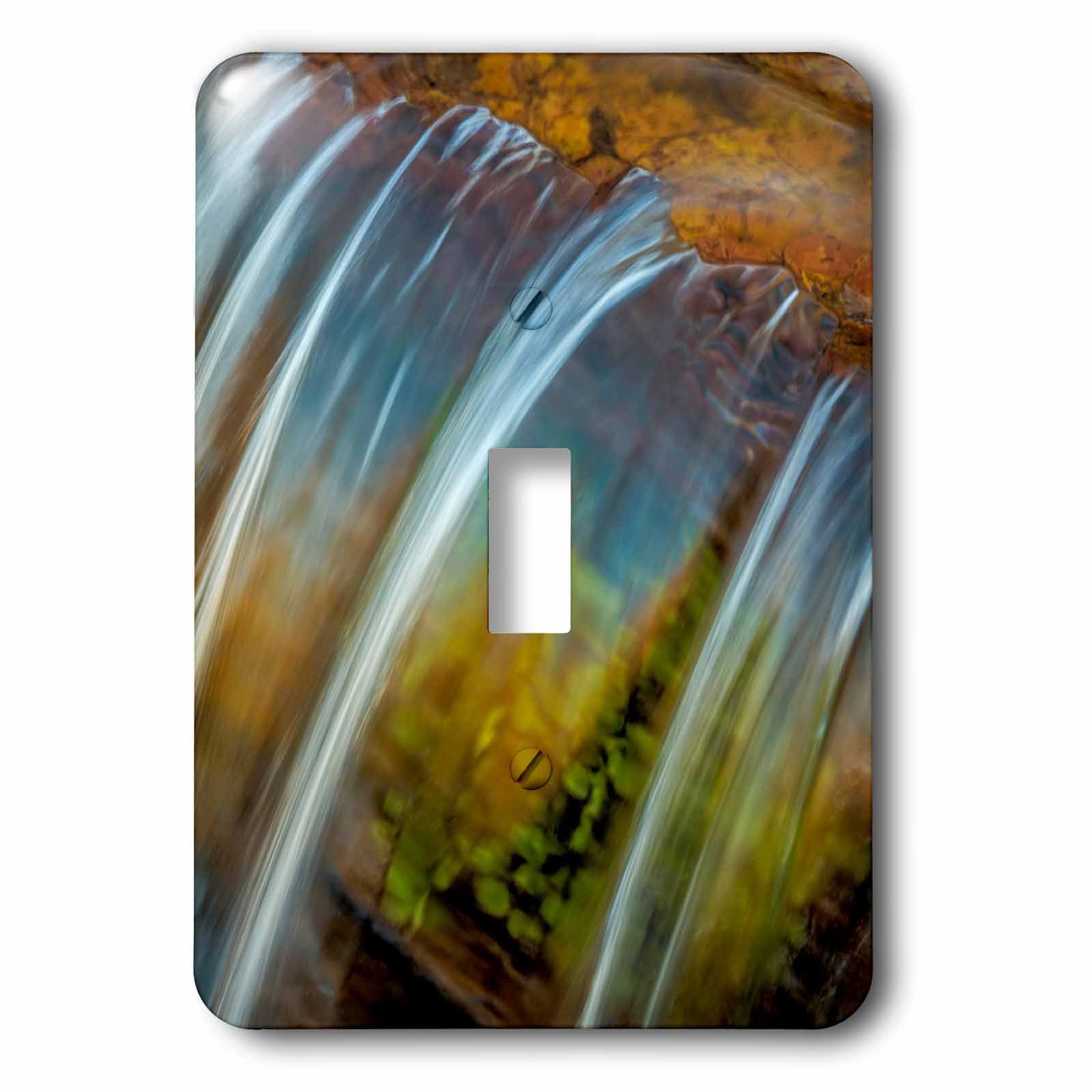 Interrupteur simple à bascule Cascade colorée Oberlin Creek Montana USA 3dRose