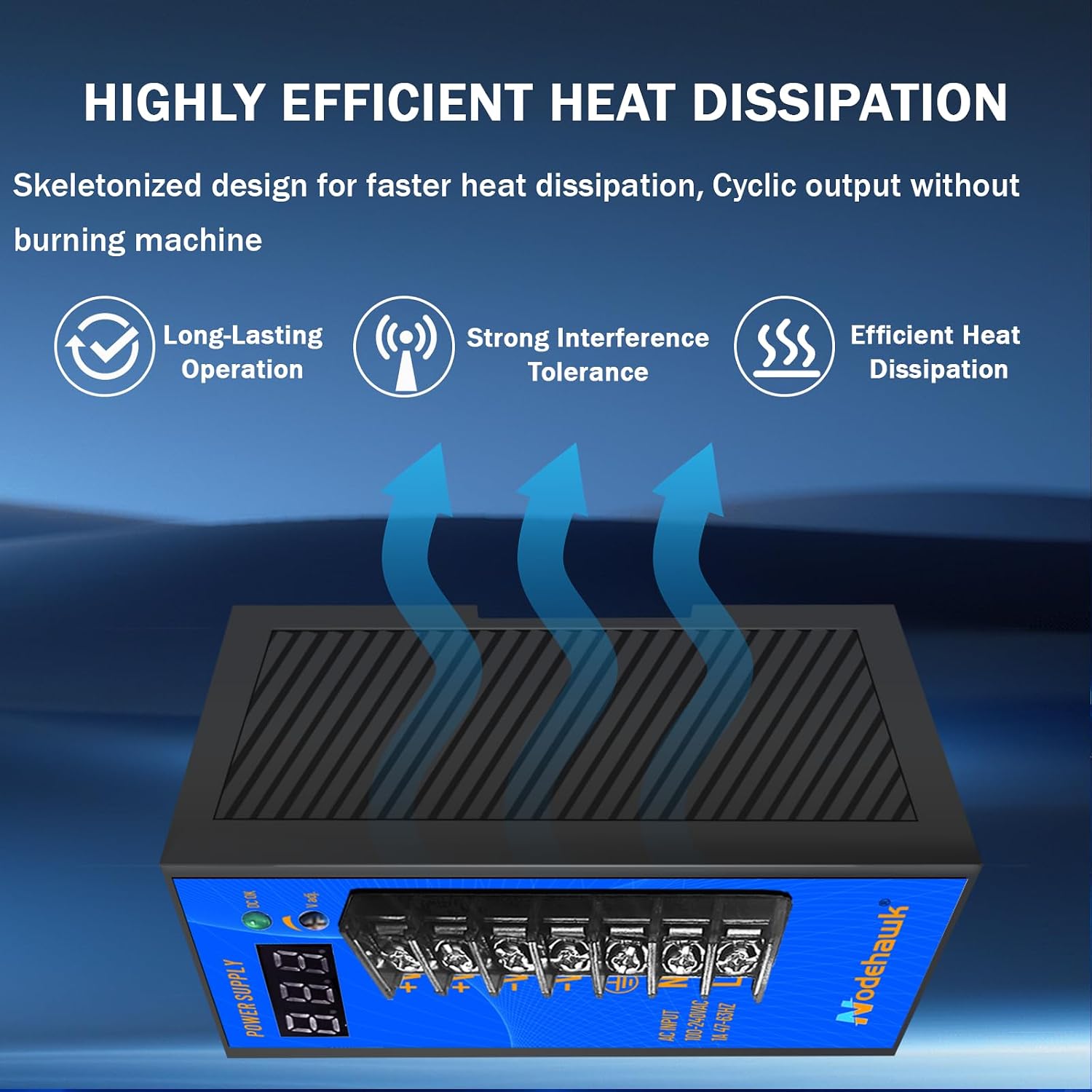 24V Switching Power Supply AC 110-240V to DC 24V Din Rail Power Supply Highly efficient and Dual Output Power Conversion for 3D Printer Motor Monitoring Relay Lighting Equipment,1A 24W