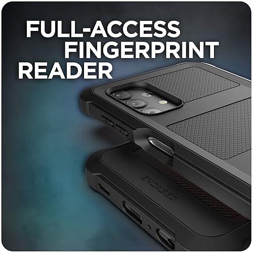 Miniatura 3 de ENCASED Falcon - Funda diseñada para Samsung Galaxy A32 5G, funda protectora de cuerpo completo resistente (negro)